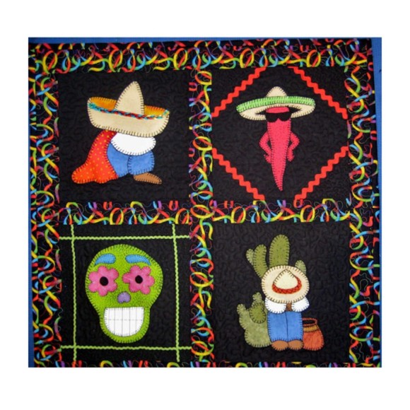 Sew Wonderful Dreams - Fiesta Siesta Applique Quilt Pattern - Picture 2 of 3